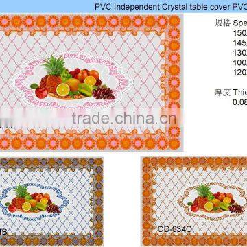 pvc tablecloth trendy tablecloth with fruits and flowers