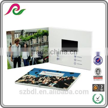 printed button play video brochures LCD, audio video card