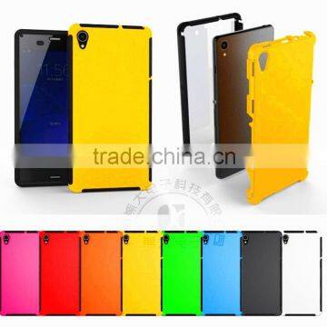 2 in 1 Hybrid Front Touch Screen Protective Case For Sony Xperia Z3/For Sony C3