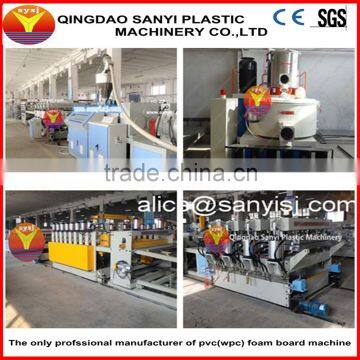 Wood plastic building template making machine/plastic extruder