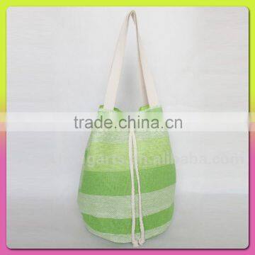 Promotion discount 100% paper straw bag cotton handle