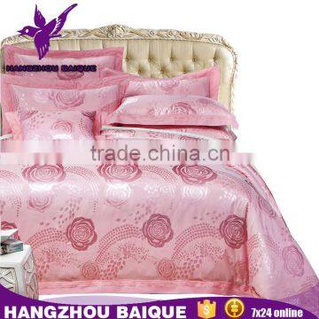 Luxury Wedding Pink Rose Bedding Sets Zhejiang