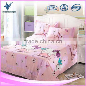 Cute Pink Hello Kitty Elastic Cotton Bed Sheet Wholesale In China