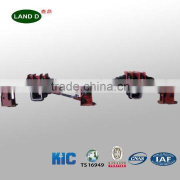 York type trx axle trainer full suspension, overslung suspension flated container trailer parts