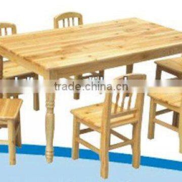 Pine wood indoor furniture dining table BH15107