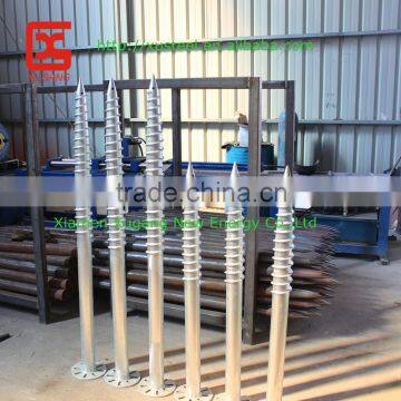 helical ground pole anchor, helical ground pile ,solar ground screw pile