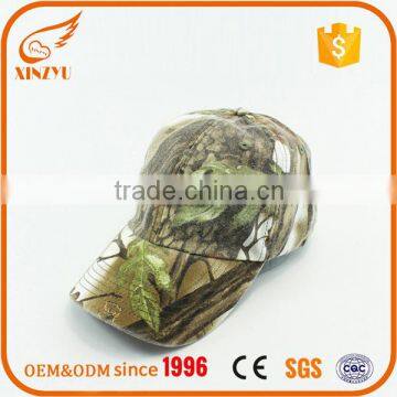 Custom new design camo worn-out baseball cap with built-in led light