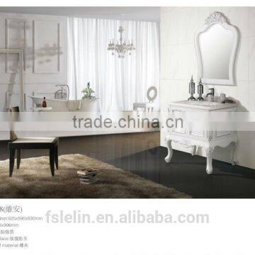 High end classical floor standing solidwood bathroom vanity design wash basin vanities LM-888208