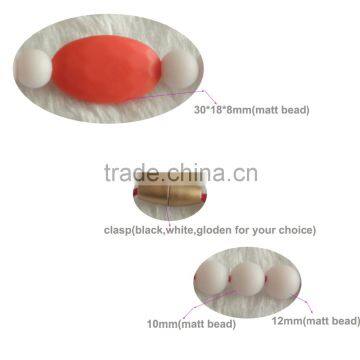 Food Grade Baby Chewing Silicone Rubber Necklace BPA FREE