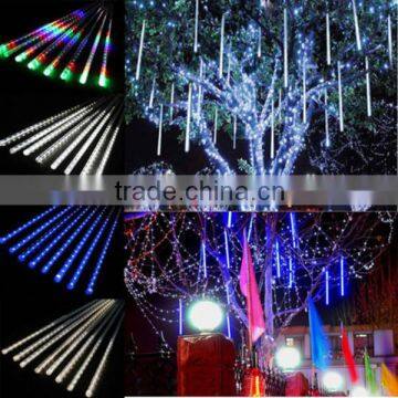 30CM Meteor Shower Rain Tubes LED Christmas Light Wedding Garden Decoration Lighting 100-240V/US Warm White