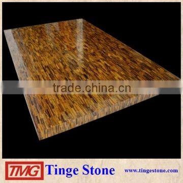 Popular Yellow Tiger Eye Table Top ,Gemstone Mosaic Countertop