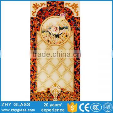 Tempered Glass Decoration Art Fusing Stained Glass Door