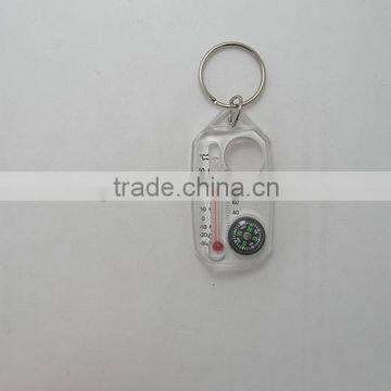 High Quality Plastic Keychain Compass With Thermometer photo-6