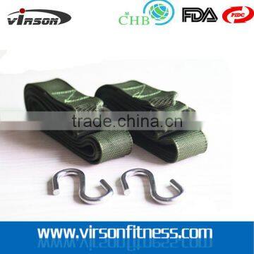 NVHS-001 Ningbo Virson customized nylon hammcok tree straps,carabiner can optional