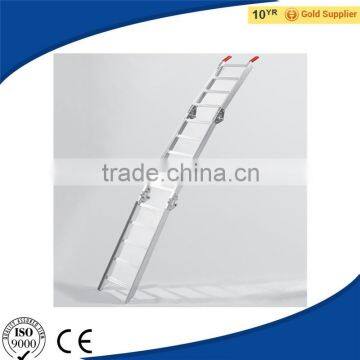 Portable Tri fold ATV Ramp Aluminum Pickup Truck Bed Loading Ramps For Atvs / Motorcycles / Tractors
