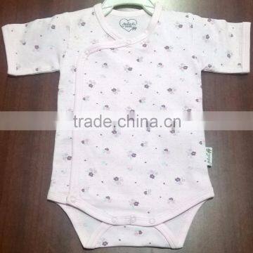 BABY ROMPER FLOWER AOP PINK