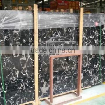 Black natural marble price, cross cut of nero portoro marble