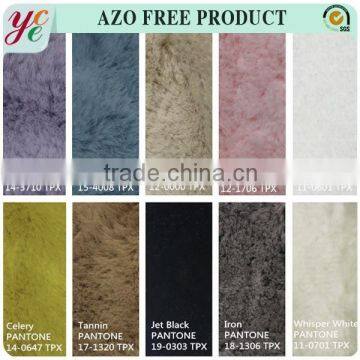 In stock 10 colors Polyester faux fur fabric