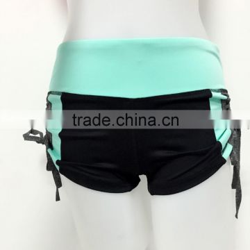 Sexy girl yoga shorts running exercise Pull straps Fitness shorts yoga pants