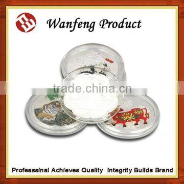 2015 new design of chinese zodiac coin with silver plating