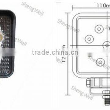 4" 27W 9--32V Square LED work light Epistar led work lamp Flood/Spot beam IP67 high lumen led work lights