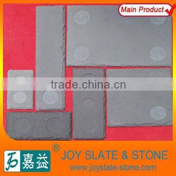Rectangle Slate Coasters With Drink Holder Cup Mat