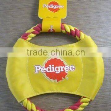 Pet toys game fabric dog frisbee with customed design