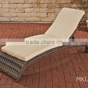 Poly Rattan Sun Lounger - Wicker sunbed furniture