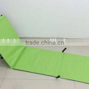 Colorful outdoor foldable beach mat with backrest