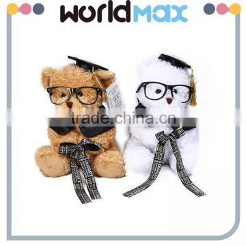 Kid Gift OEM Enterprise Plush Bear With Doctorial Hat Cartoon Toy Doll photo-3