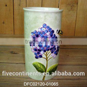 Ceramic handpaint cup holder