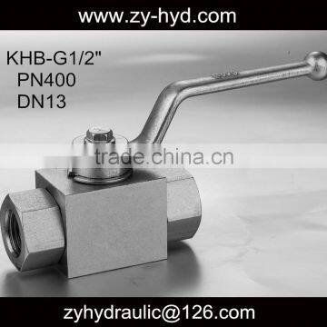 Flutec KHB-G1/2 high pressure 7250 psi 2 way full port manual ball valve