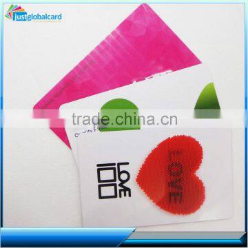 inkjet pvc embossing number card nfc plastic card