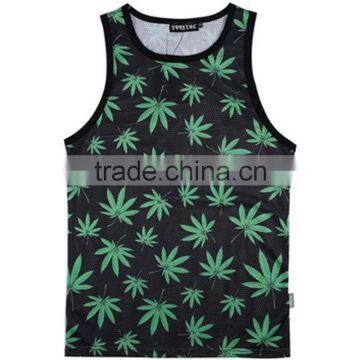 Custom Sublimation Printing Tank Top Men's Vest Customized Printing Service Bulk Wholesale Clothing China Manufacturer Direct