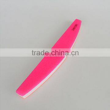 High quality custom neon pink sponge nail polish buffer double sides buffer nail shining file buffer factory                        
                                                Quality Choice