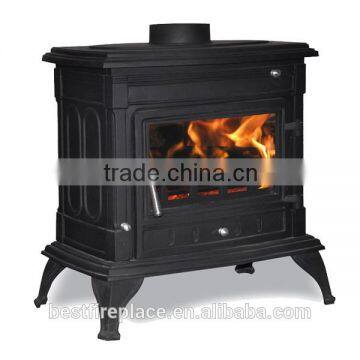 Cheap Freestanding Cast Iron Wood Burning Stove With Back Bolier