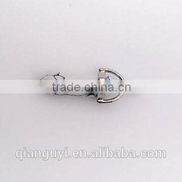 Wholesale Natural Grey Color Crystal Point Pendant Natural Stone Bullet Shape Crystal Fashion Charm Necklace Pendants