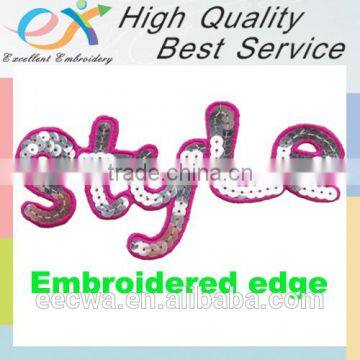 Professionally Custom Heart Sequins Embroidery photo-2