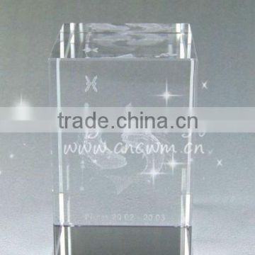 Cube Crystal Gifts for Kids with Laser a couple fish for wedding gifts