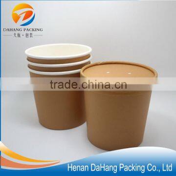 High quality kraft paper cup rice water bowl