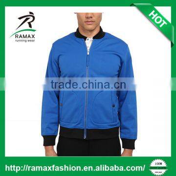 Ramax Custom Men Classic Front Zip Bomber Neoprene Jacket photo-2
