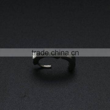 2016 316L Stainless Steel Gem Paved Segment Cartilage Self Piercing Hoop Earrings photo-2