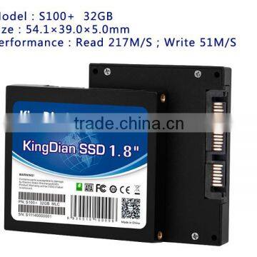 Factory 3 years warranty KingDian Nand flash 1.8'' sata hard drive 32GB SSD for laptop