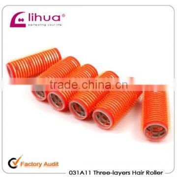 three layers oval hair roller from China