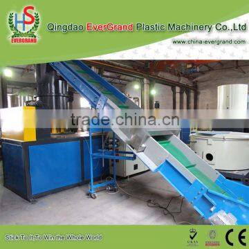 Energy efficient twin extruder pellet machine