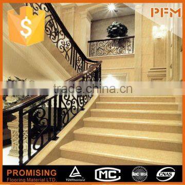 Luxury manor decoration natural marble attic stairs