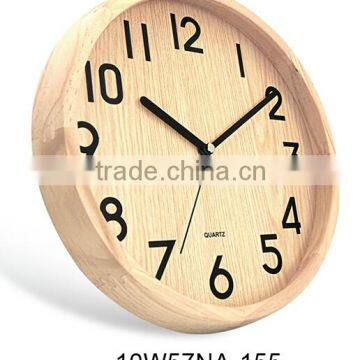 Small wooden wall clock for promotional items