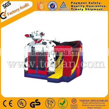 Dalmatian inflatable bouncy combo castle with slide A3034