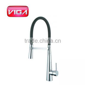 New Design Pull Out Brass Black Kitchen Faucet Mixer