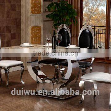 Upscale dining room imported heavy-duty dining table and chair